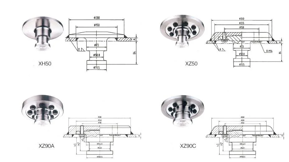 Fusai Wooden Pallet 2" or 3.5" Suspension Semi-Trailer King Pin